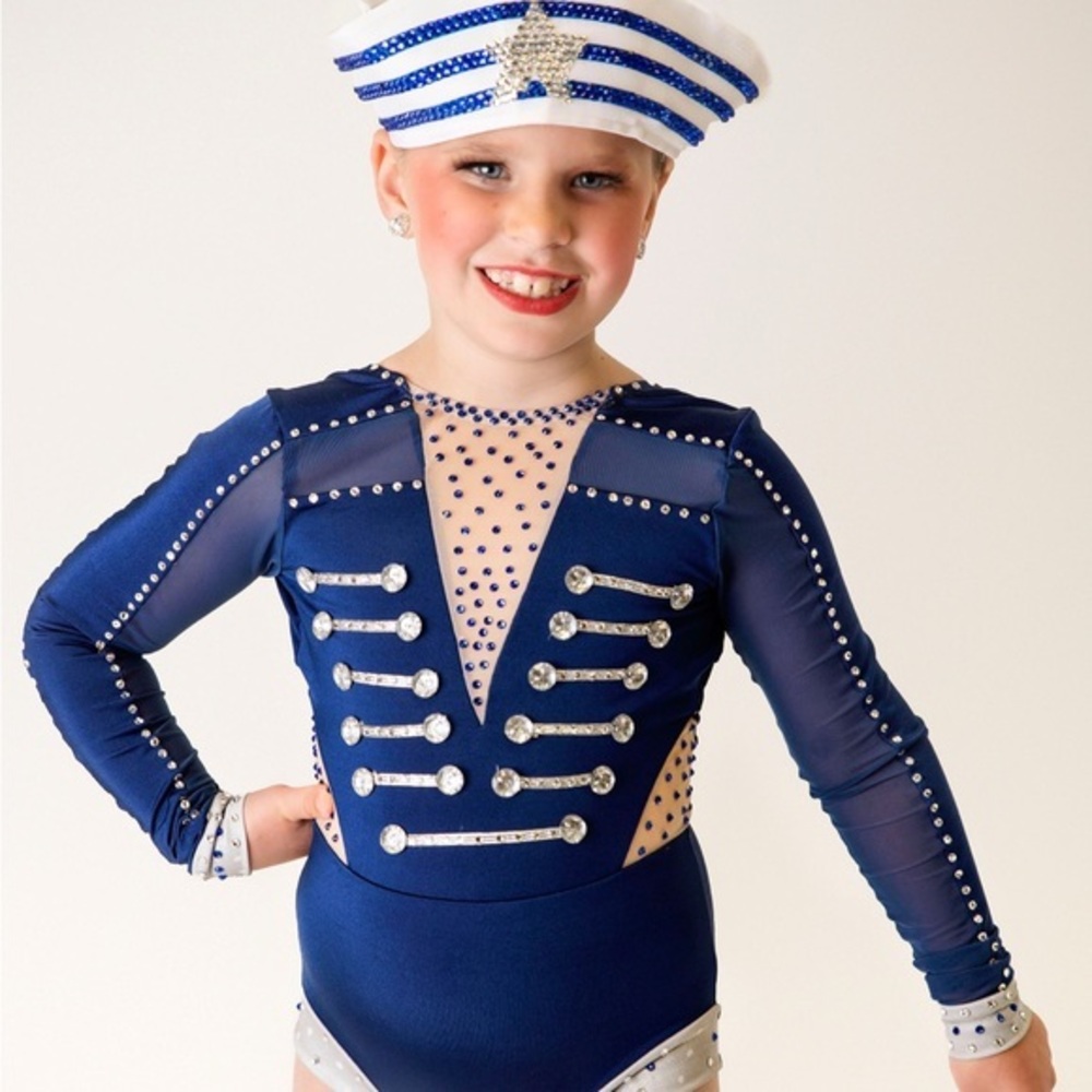 Navy Blue Kids Costume with Hat